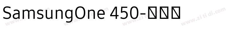 SamsungOne 450字体转换